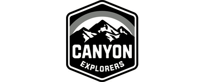 Canyon Explorers Monochrome Logo 273H